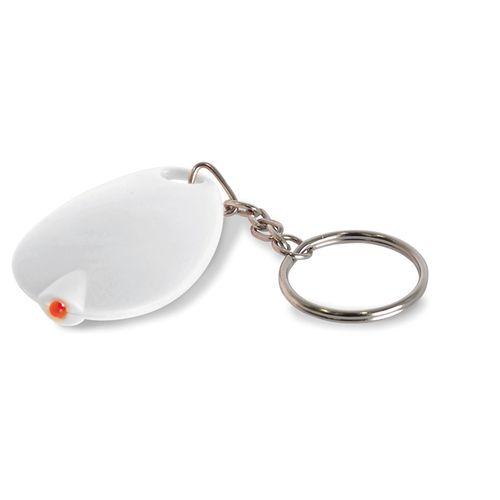 Achat Porte-clés avec lampe led - blanc