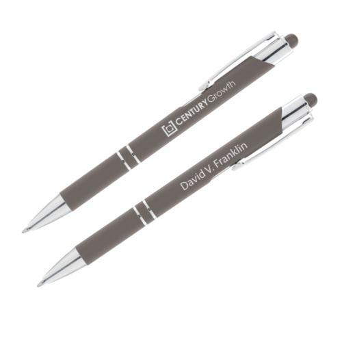 Achat Stylo Crosby Softy Stylet Coté Clip - Pentection Plus - taupe