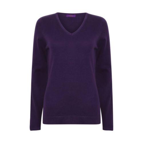 Achat Pull col V femme - pourpre