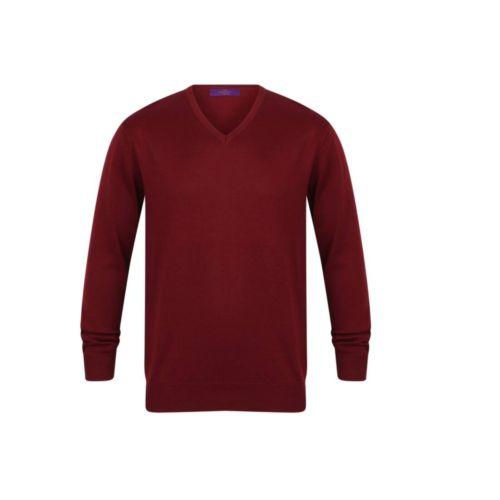 Achat Pull col V homme - bordeaux