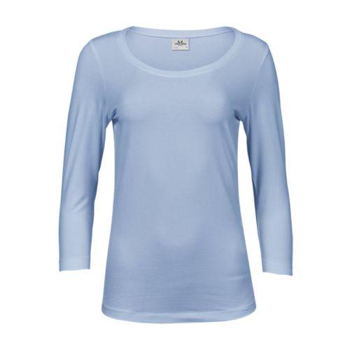 Achat T-shirt femme manches 3/4 - bleu clair