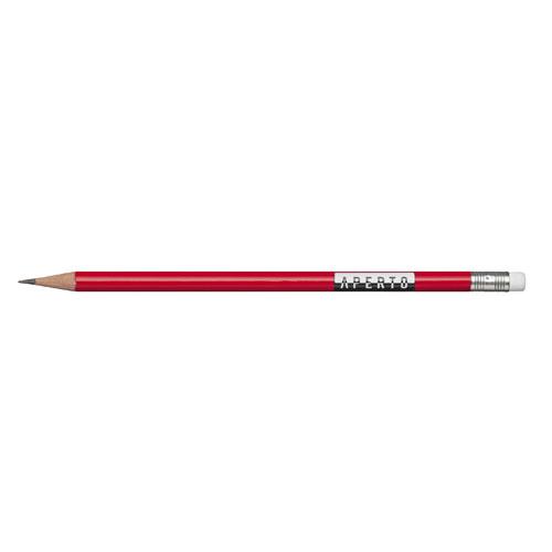 Achat Crayon rond, laqué mat, avec gomme - FSC - rouge