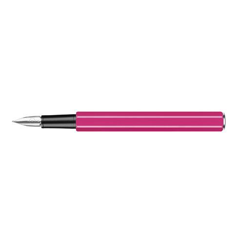 Achat Stylo plume Métal 849 blanc - Made in Swiss - rose fluo