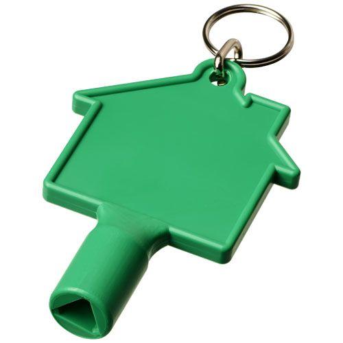 Achat Clé de compteur en forme de maison avec porte-clés Maximilia - vert
