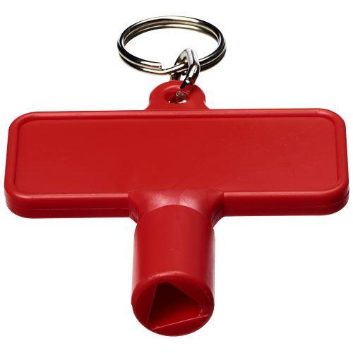 Achat Porte-clés Maximilian pour clé utilitaire universelle rectangulaire  - rouge