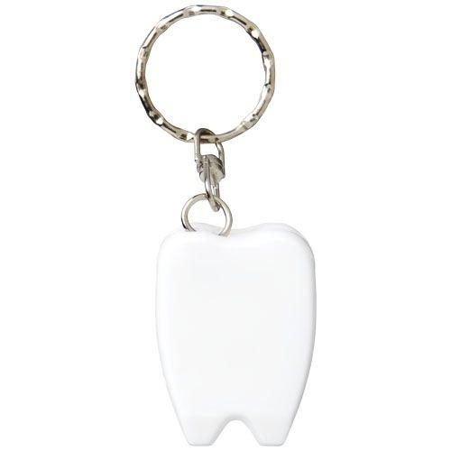 Achat Porte-clés avec fil dentaire Demi - blanc