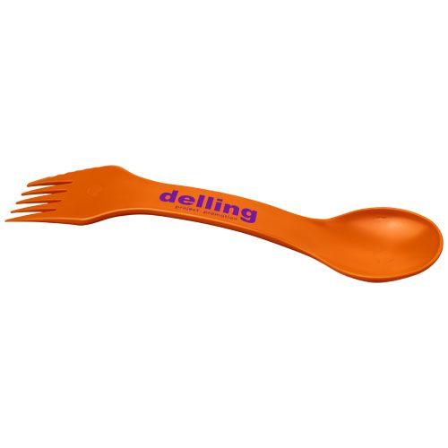 Achat Outil 3-en-1 Epsy avec cuillère, fourchette et couteau - orange