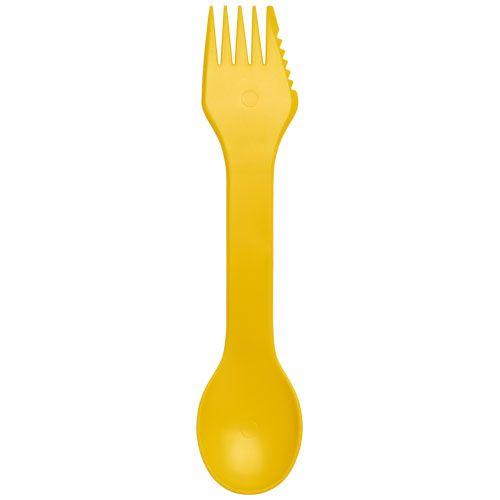 Achat Outil 3-en-1 Epsy avec cuillère, fourchette et couteau - jaune