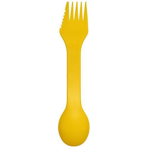 Achat Outil 3-en-1 Epsy avec cuillère, fourchette et couteau - jaune