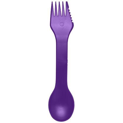 Achat Outil 3-en-1 Epsy avec cuillère, fourchette et couteau - violet