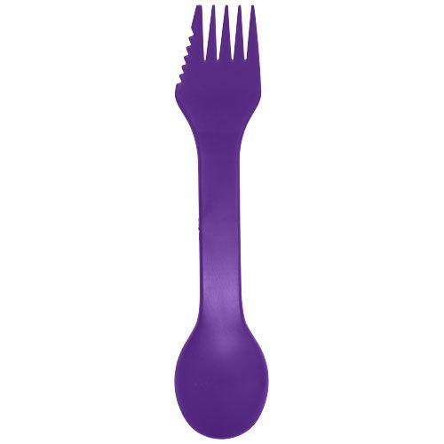 Achat Outil 3-en-1 Epsy avec cuillère, fourchette et couteau - violet