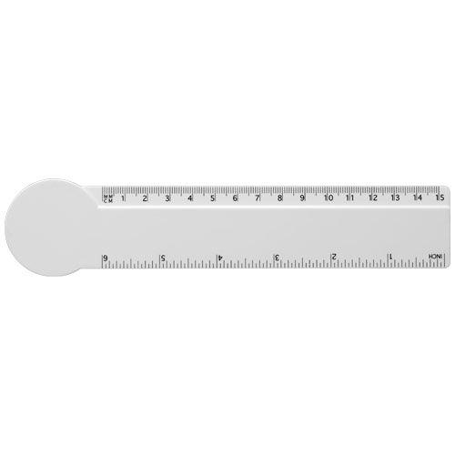 Achat Règle en plastique Loki 15 cm en forme de cercle - blanc