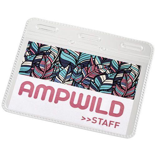 Achat Porte-carte d’identité en plastique transparent Arell - blanc translucide