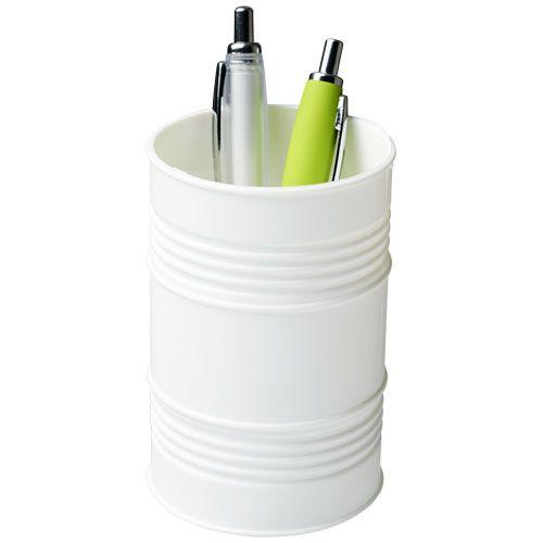 Achat Pot à stylos Bardo en plastique style baril de pétrole - blanc