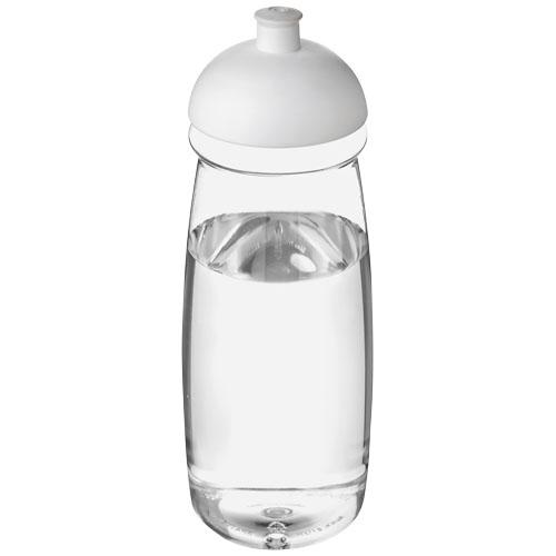 Achat Bouteille de sport H2O Pulse® 600 ml avec couvercle en dôme - blanc translucide