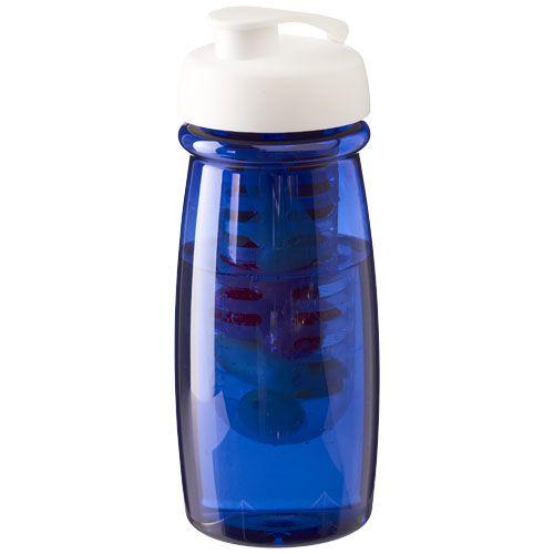 Achat Bouteille de sport et infuseur H2O Pulse® 600 ml avec couver - bleu translucide