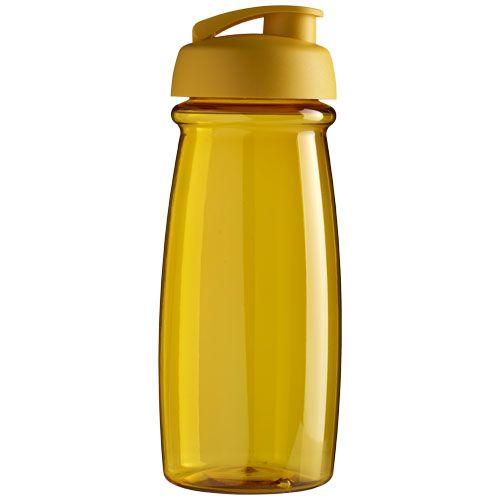 Achat Bouteille de sport H2O Pulse® 600 ml avec couvercle à clapet - jaune