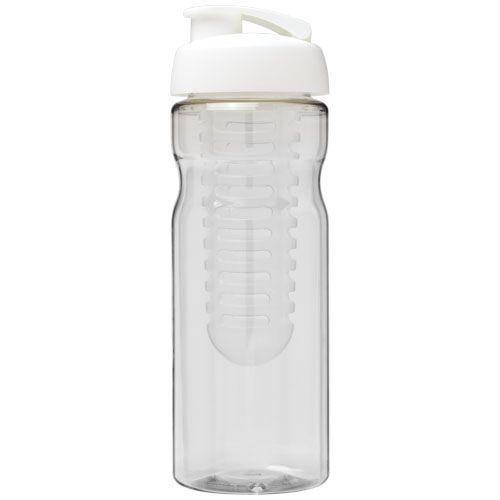 Achat Bouteille de sport et infuseur H2O Base® 650 ml avec couverc - blanc translucide