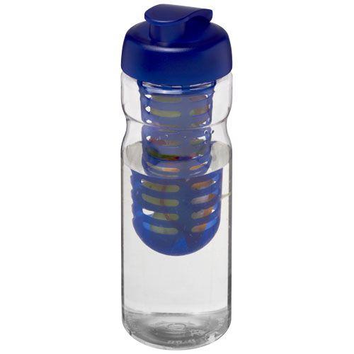 Achat Bouteille de sport et infuseur H2O Base® 650 ml avec couverc - bleu