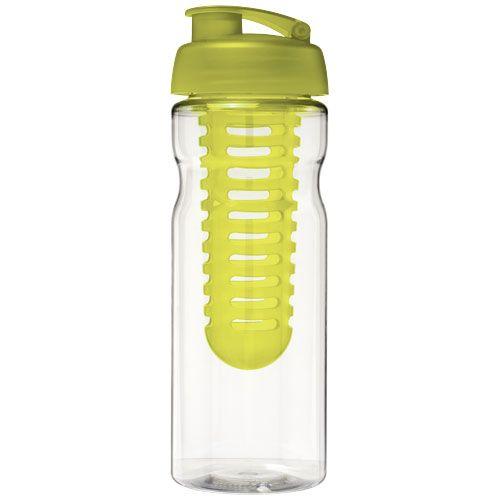 Achat Bouteille de sport et infuseur H2O Base® 650 ml avec couverc - vert citron