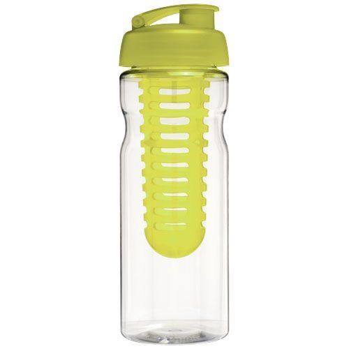 Achat Bouteille de sport et infuseur H2O Base® 650 ml avec couverc - vert citron