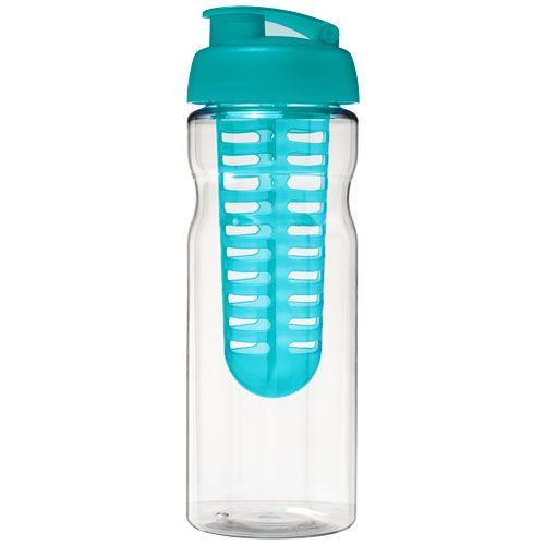 Achat Bouteille de sport et infuseur H2O Base® 650 ml avec couverc - bleu aqua