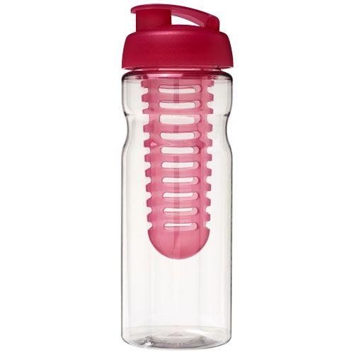 Achat Bouteille de sport et infuseur H2O Base® 650 ml avec couverc - rose