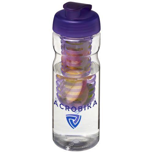 Achat Bouteille de sport et infuseur H2O Base® 650 ml avec couverc - violet