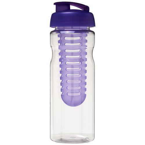 Achat Bouteille de sport et infuseur H2O Base® 650 ml avec couverc - violet