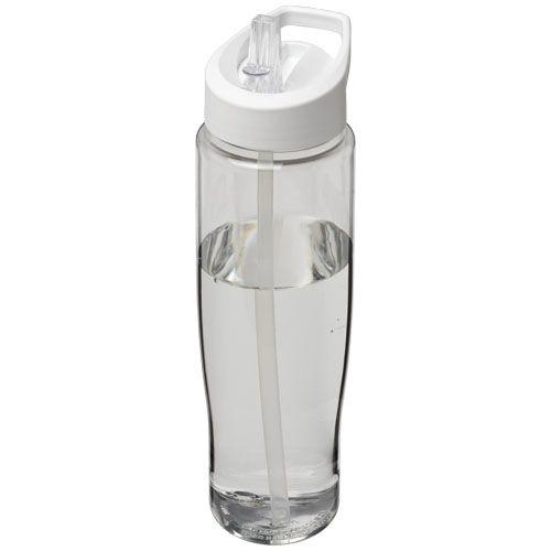 Achat Bouteille de sport H2O Tempo® 700 ml avec couvercle à bec ve - blanc translucide