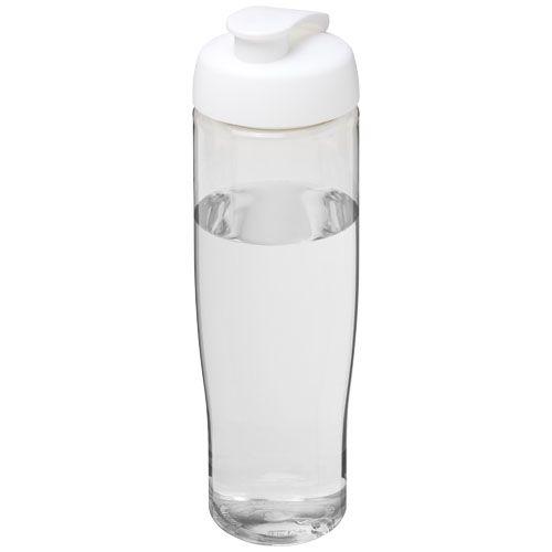 Achat Bouteille de sport H2O Tempo® 700 ml avec couvercle à clapet - blanc translucide