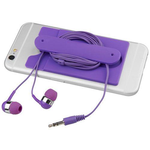 Achat Écouteurs et porte-carte en silicone Wired - violet