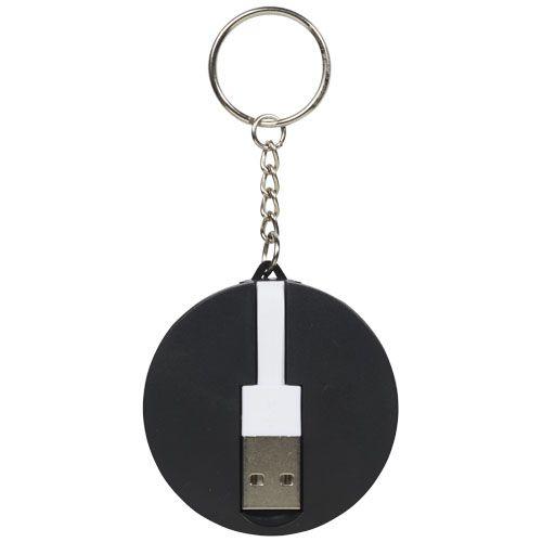 Achat Câble de recharge 3-en-1 avec porte-clés Wrap-around - noir