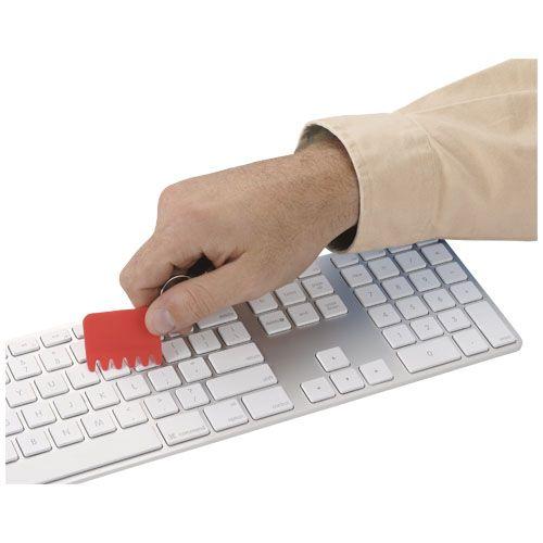 Achat Brosse-clavier en silicone et porte-clés Whisk - rouge