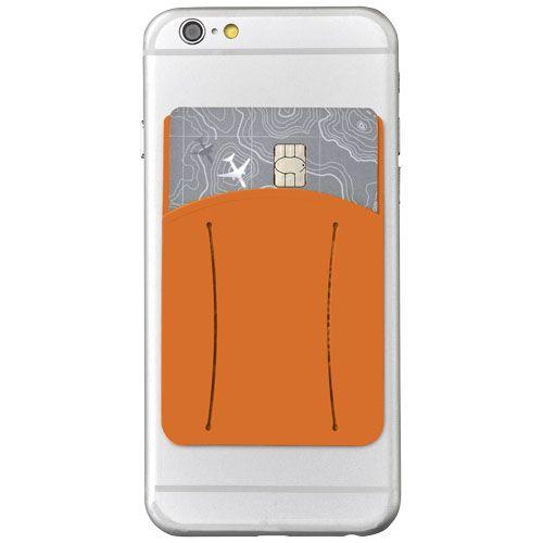 Achat Porte-cartes avec anneau en silicone Storee - orange