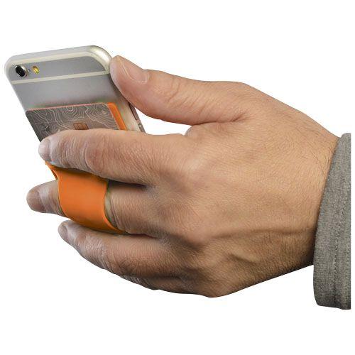 Achat Porte-cartes avec anneau en silicone Storee - orange