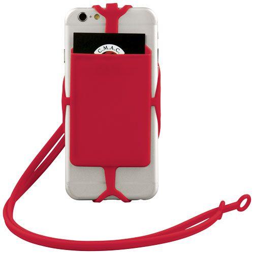 Achat Porte-cartes RFID avec tour de cou - rouge