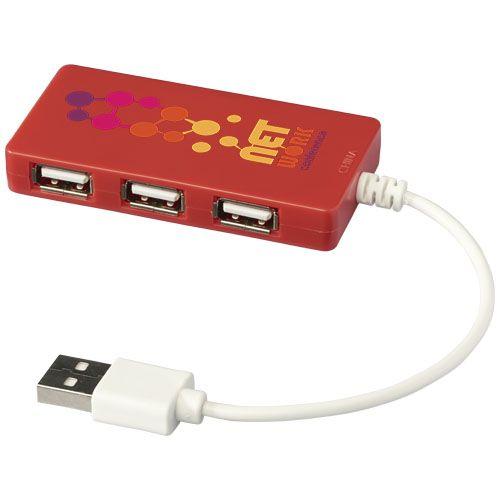 Achat Hub USB Brick 4 ports - rouge