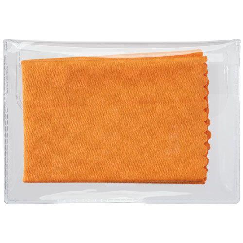 Achat Chiffon de nettoyage en microfibre dans un boîtier Cleens - orange