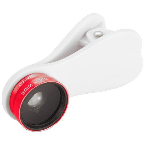 Achat Objectif grand angle macro avec clip pour smartphone Optic - rouge