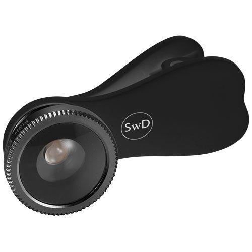 Achat Objectif avec clip pour smartphone Fish-eye - noir brillant