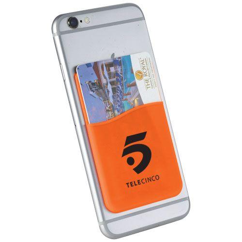 Achat Porte-cartes en silicone pour smartphones Slim - orange