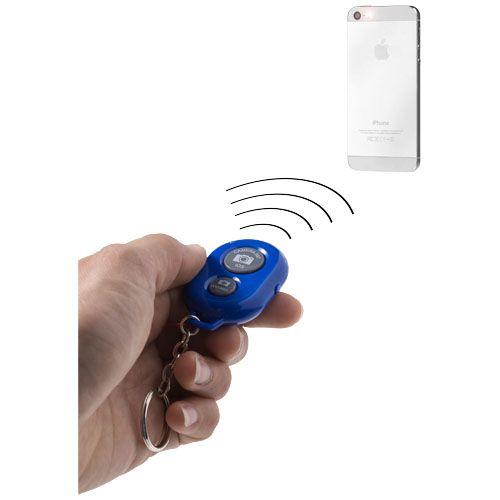 Déclencheur à distance Bluetooth® sur porte-clés Selfie - bleu royal
