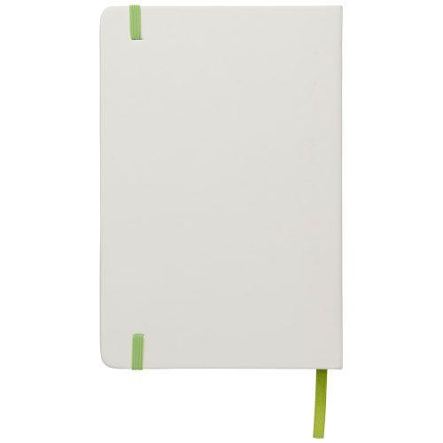 Achat Carnet de notes blanc A5 Spectrum avec élastique de couleur - vert citron