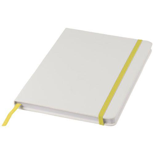 Achat Carnet de notes blanc A5 Spectrum avec élastique de couleur - jaune
