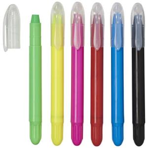 6 crayons rétractables avec étui plastique Phiz