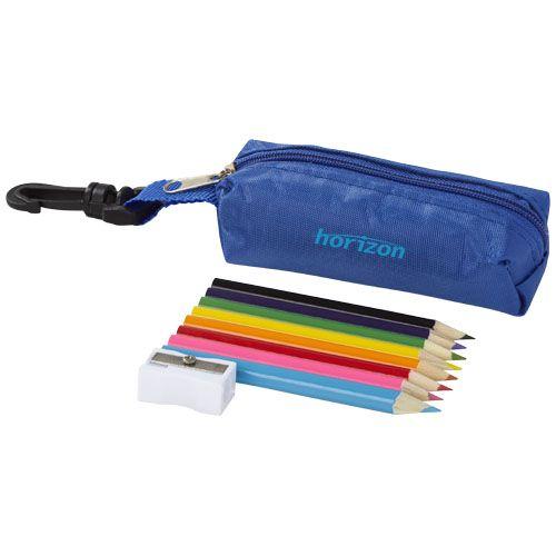 Achat Trousse avec crayons de couleur 8 pièces Jimbo - bleu