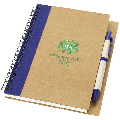 Achat Carnet de notes recyclé avec stylo Priestly - bleu marine