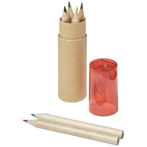 Achat Set de 7 crayons de couleur Kram - rouge