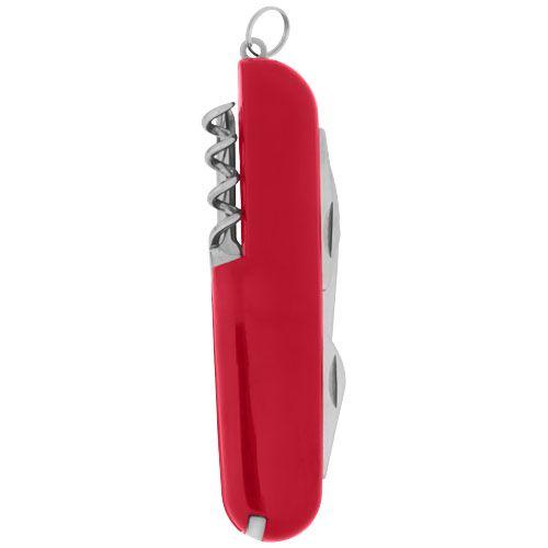 Achat Couteau de poche 9 fonctions avec porte-clés Emmy - rouge